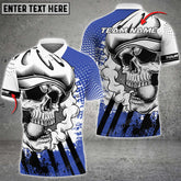 Max Corner Customized Name Limited Skull Smoke Art Golf Lover Ball Multicolor Sport Jersey Pattern Custom 3D Polo Shirt