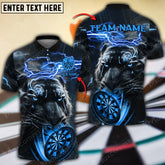 Maxcorners Darts Tiger Lightning Jersey Multicolor Options Personalized Name, Team Name Unisex 3D Shirt