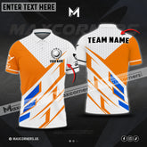 Maxcorners Golf Multicolor Options Customized Name, Team Name 3D Polo Shirt (4 Colors)