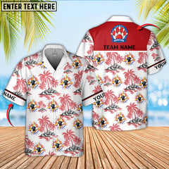 Maxcorners Bowling Tropical Roll Multicolor Options Personalized Name, Team Name 3D Hawaiian Shirt