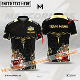 Maxcorners Bowling Ball & Pins Digital Multicolor Option Customized Name 3D Shirt (4 Colors)