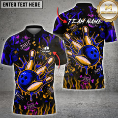 Maxcorners Bowling Toxic Skull Multioptions Customized Name, Team Name 3D Shirt (5 Colors)
