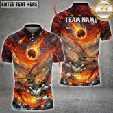 Maxcorners Bowling Pteranodon Doomsday Meteor Storm Multioptions Customized Name, Team Name 3D Shirt (5 Colors)