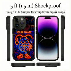 Maxcorners Darts Dragon Fire Storm Personalized Name 3D Phone Case