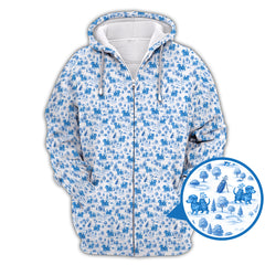 Maxcorners Dachshund Golf Shirt For Golfer, Pattern Golf Shirt, Dog Golf Shirt, Funny Golf Shirt For Men