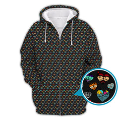 Maxcorners Halloween Pattern Golf Shirt, Funny Boobs Golf Shirt, Crazy Golf Shirt For Golfer