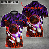 Maxcorners Bowling Ball And Pins Supersonic Speed Multicolor Option Customized Name 3D Shirt (4 Colors)