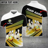 Maxcorners Bowling Ball And Pins Light Beam Breaker Multicolor Option Customized Name 3D Shirt (4 Colors)