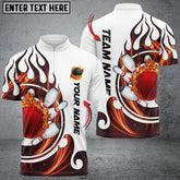 Maxcorners Fire Blaster Bowling And Pins Multicolor Option Customized Name 3D Shirt