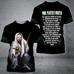 Maxcorners God And Pool Player's Prayer Unisex Shirt