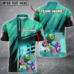 Maxcorners Bingo Fire Grunge Multicolor Option Customized Name 3D Shirt