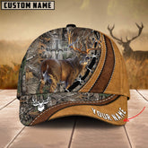 Maxcorners Cross America Hunting Deer Leather Pattern 2 Personalized Hats 3D Multicolored