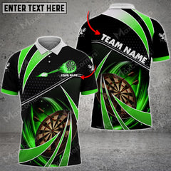 Maxcorners Darts Tornado Light Color Options Personalized Name, Team Name Unisex 3D Shirt