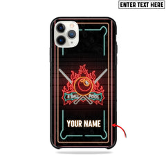 Maxcorners Neon Billiard 8 Ball Pool Personalized Phone Case