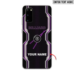 Maxcorners Neon Billiard 8 Ball Purple Personalized Phone Case