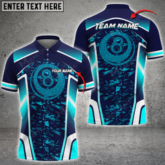 Maxcorners Billiards Point Ball 8 Personalized Name, Team Name Unisex Shirt ( Multicolor Options )