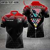 Maxcorners Billiards US Tournament Personalized Name 3D Shirt (Multi Color Options)