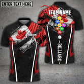 Maxcorners Billiards World Pool Master Personalized Name 3D Shirt (Multi Color Options)