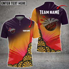Maxcorners Darts Color Options Personalized Name, Team Name Unisex 3D Shirt