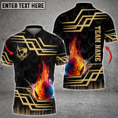 Maxcorners Golf Royal Multicolor Option Customized Name 3D Shirt