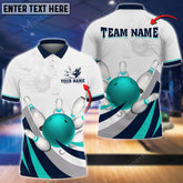 Maxcorners Bowling Ball And Pins The Power Of The Wind God Multicolor Option Customized Name 3D Shirt (4 Colors)