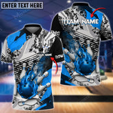 Maxcorners Bowling Ball And Pins Apollo Sun Multicolor Option Customized Name 3D Shirt (4 Colors)