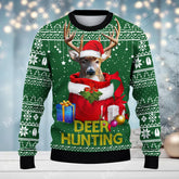 Maxcorners Funny Gift Hunting Merry Christmas (Multi Animal Options) All Over Print Sweater