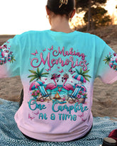 Maxcorners Making Memories One Campfire At A Time Flamingo All Over Print LM2101