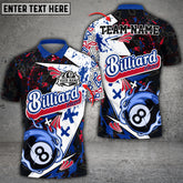 Maxcorners Billiards Graffity Live Art Pattern Multicolor Options Personalized Name 3D Shirt (4 Colors)