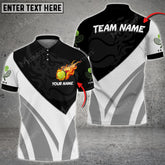 Maxcorners Tennis Fire Ball Plus Multicolor Options Customized Name 3D Shirt ( 4 Colors )