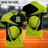 Maxcorners Tennis Gold Line Art Multicolor Options Customized Name 3D Shirt ( 4 Colors )