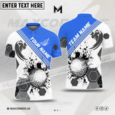 Maxcorner Customized Name Golf Players Black Stains Multicolor Options 3D Polo Shirt ( 4 Colors )