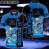 Maxcorners Billiards Tornado Multi Color Options Personalized Name 3D Shirt