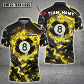 Maxcorners Billiards Diamond Fragments Multicolor Option Customized Name 3D Shirt