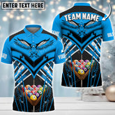 Maxcorners Billiards Eagle Personalized Name Team Name 3D Shirt (Multi Color Options)