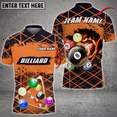 Maxcorners Billiards Space Shape Grunge Multicolor Option Customized Name 3D Shirt