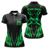 Maxcorners Bowling And Pins Multicolor Option Customized Name 3D Shirt For Women