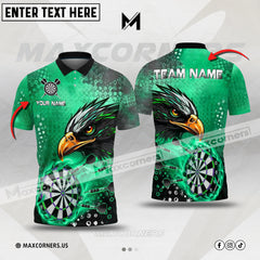 Maxcorners Darts Classic Eagle Multicolor Option Customized Name 3D Shirt