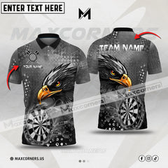 Maxcorners Darts Classic Eagle Multicolor Option Customized Name 3D Shirt