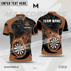 Maxcorners Darts Dark Fire Multicolor Option Customized Name 3D Shirt