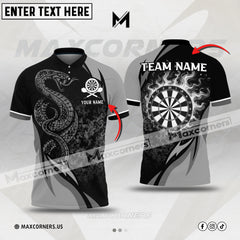 Maxcorners Darts Poison Snake Multicolor Option Customized Name 3D Shirt
