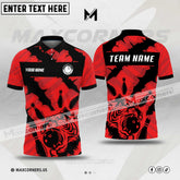 Maxcorners Bowling Ball And Pins Tiger Multicolor Option Customized Name, Team Name 3D Polo Shirt (4 Colors)