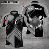 Maxcorners Bowling Ball And Pins Fire Sport Multicolor Option Customized Name 3D Shirt (4 Colors)