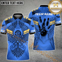 Maxcorners Eagle Bowling Jersey Multicolor Options Personalized Name, Team Name 3D Shirt