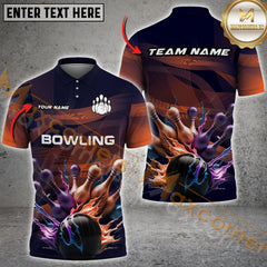 Maxcorners Bowling Jersey Multicolor Options Personalized Name, Team Name 3D Shirt