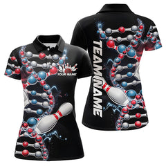 Maxcorners Bowling Is In My Dna Custom Bowling Polo Shirts For Men And Women Bowling Team Bowling League Shirt
