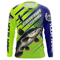 Maxcorners Custom Catfish Fishing Uv Protection Long Sleeve Shirts, Catfish Tournament Fishing Shirt MT2108