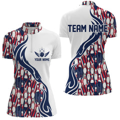 Maxcorners Custom Patriotic Bowling Shirts Personalized Bowling Team Shirts