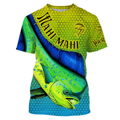Maxcorners Customized Name Mahi Mahi Fishing 3D Shirts