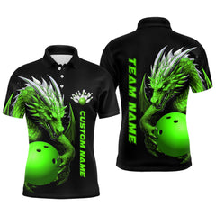 Maxcorners Dragon Bowling Multicolor Option Customized Name 3D Shirt
